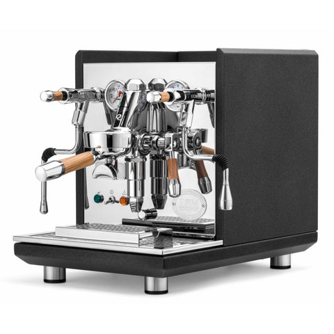 Coffee Machine ECM Synchronika Anthracite with Olive Wood - LA FORTUNA GOURMET